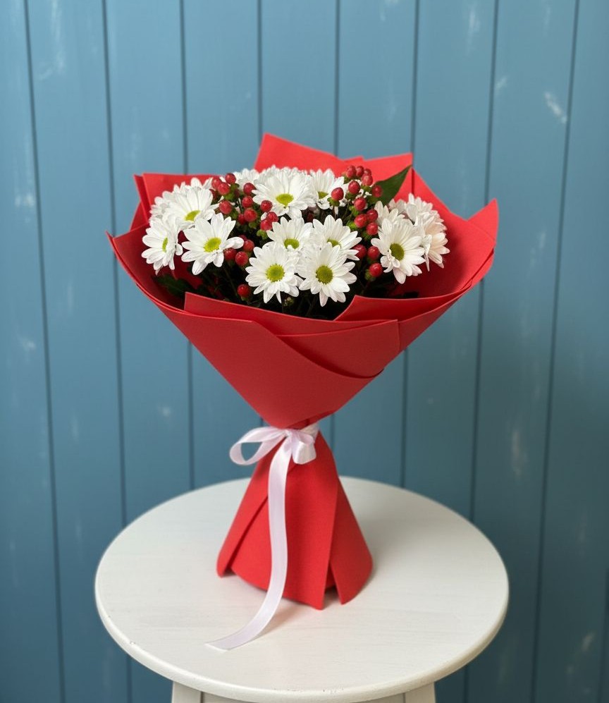 Букет цветов из: Хризантемы в Романово