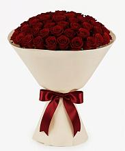 Букет 101 Бордовая роза Блэк Бакарра в Романово