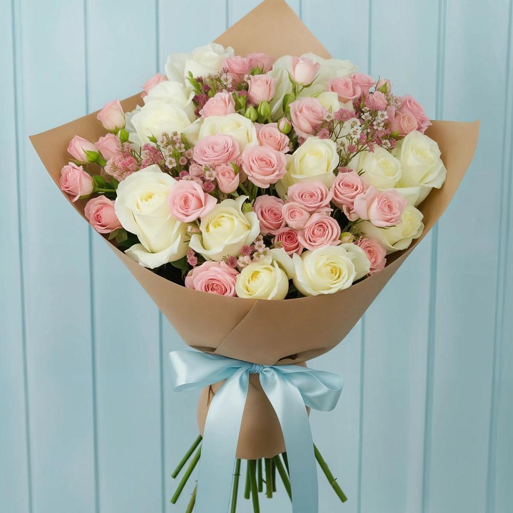Букет цветов из: Розы в Романово