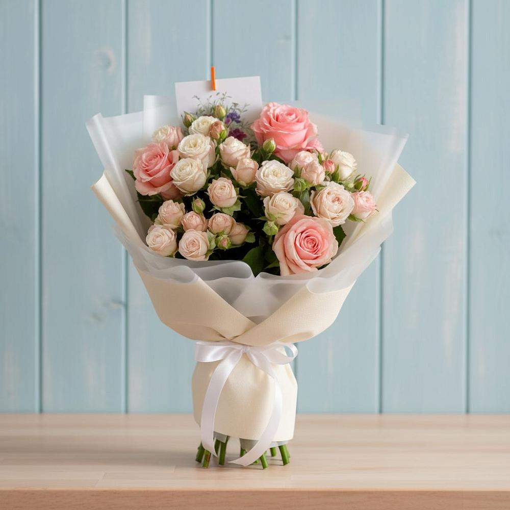 Букет цветов из: Розы в Романово