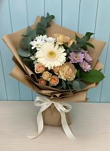 Букет цветов из:  Герберы и Хризантемы в Романово