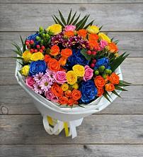 Букет цветов из:  Розы и Хризантемы в Романово