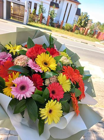 Букет цветов из: Герберы в Романово